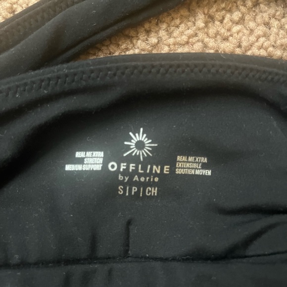 NWT Aerie black sports bra, Women’s small - Picture 3 of 5